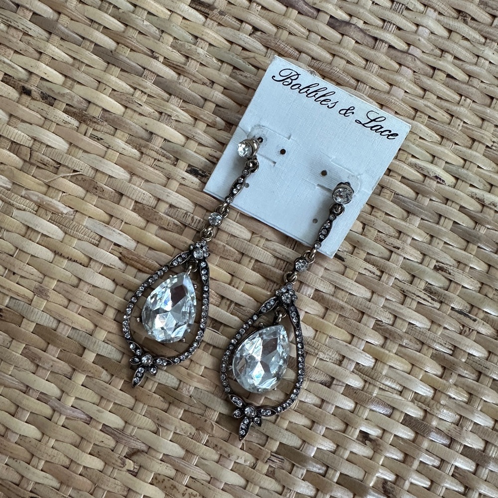 Antique Gold & Crystal Vintage-Inspired Earrings